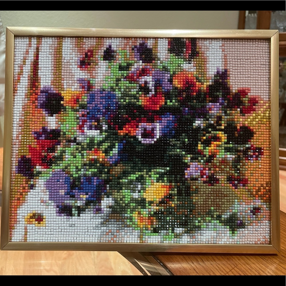 Colorful bouquet home decor